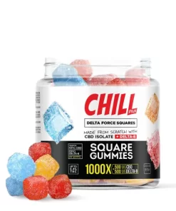 Buy Chill Plus Delta-8 Squares Gummies – 1000X
